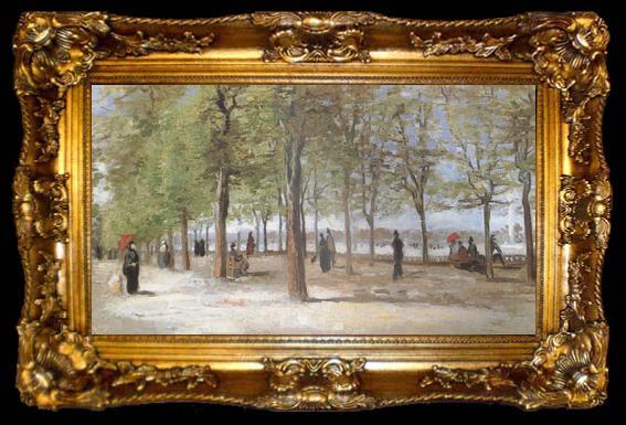 framed  Vincent Van Gogh Lane at the Jardin du Luxembourg  (nn04), ta009-2